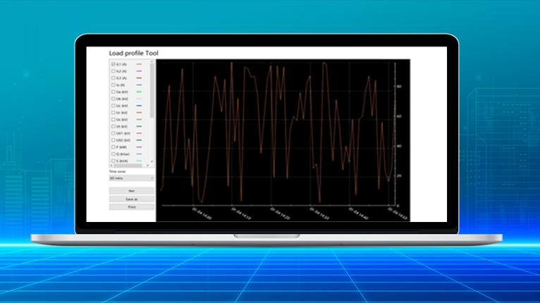 Load profile function tracks 10 analog quantities over 30 days with 1-minute resolution
