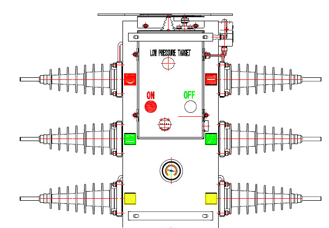 SF6 low-pressure alarm and lock-out device ensuring safety and reliable operation of 36kV switch